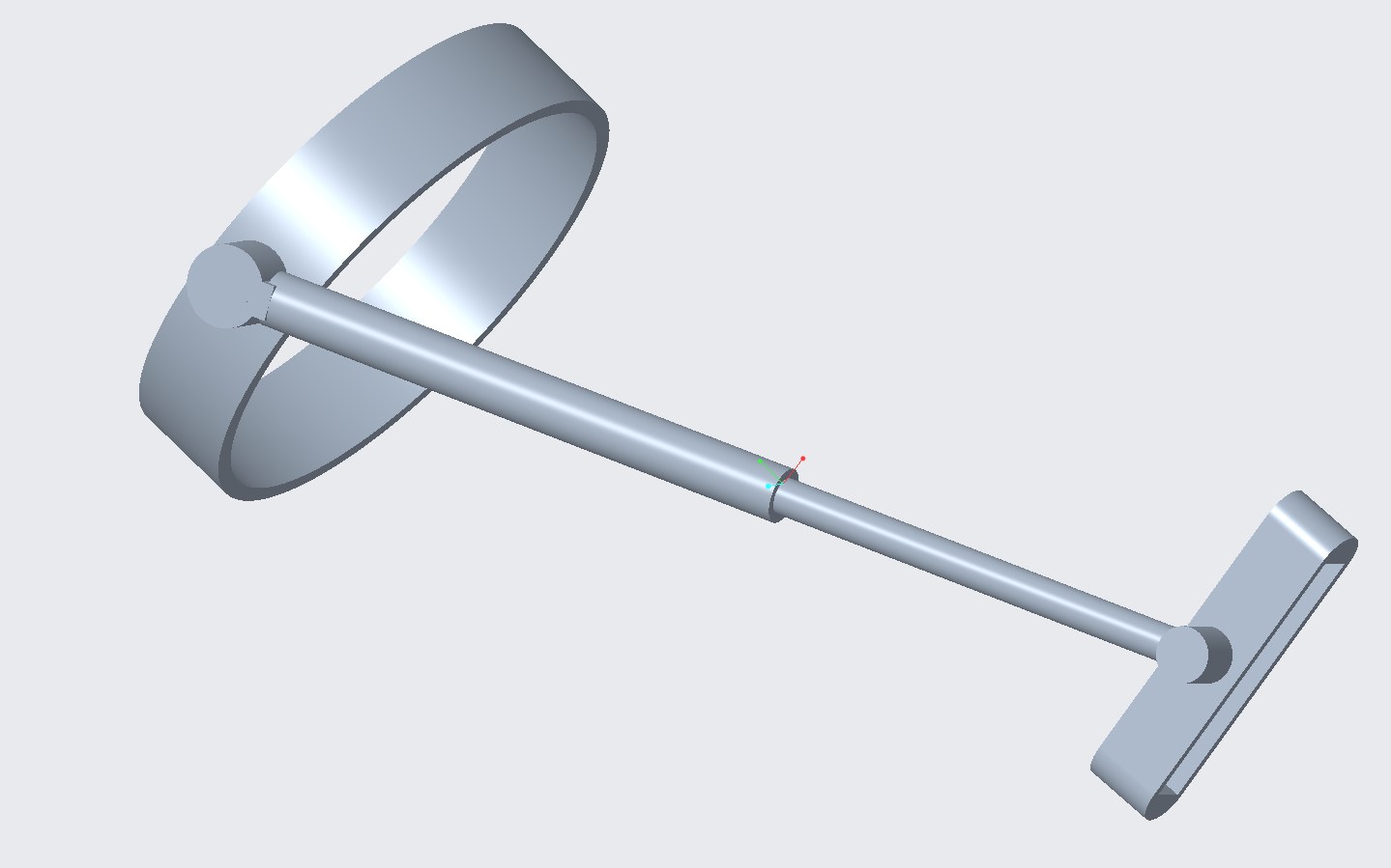 Creo model of the abandoned upper-arm to wrist piston concept